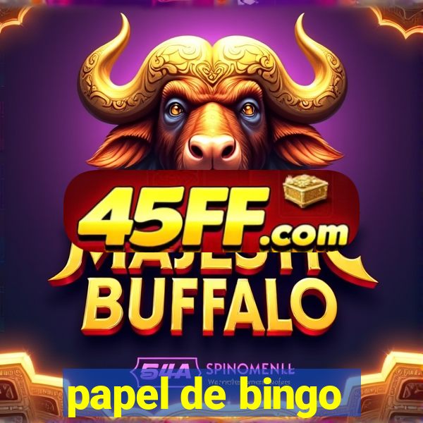 papel de bingo